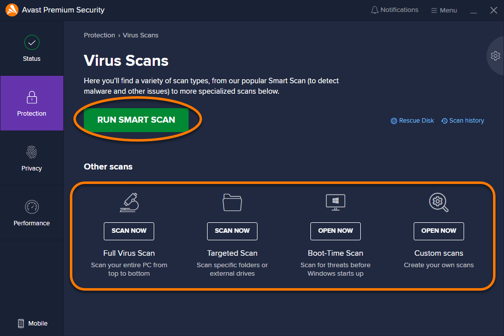 virus scan boot up usb for mac